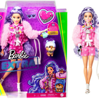 BARBIE EXTRA CON GIUBBOTTO DI JEANS ROSA E CUCCIOLO - MATTEL