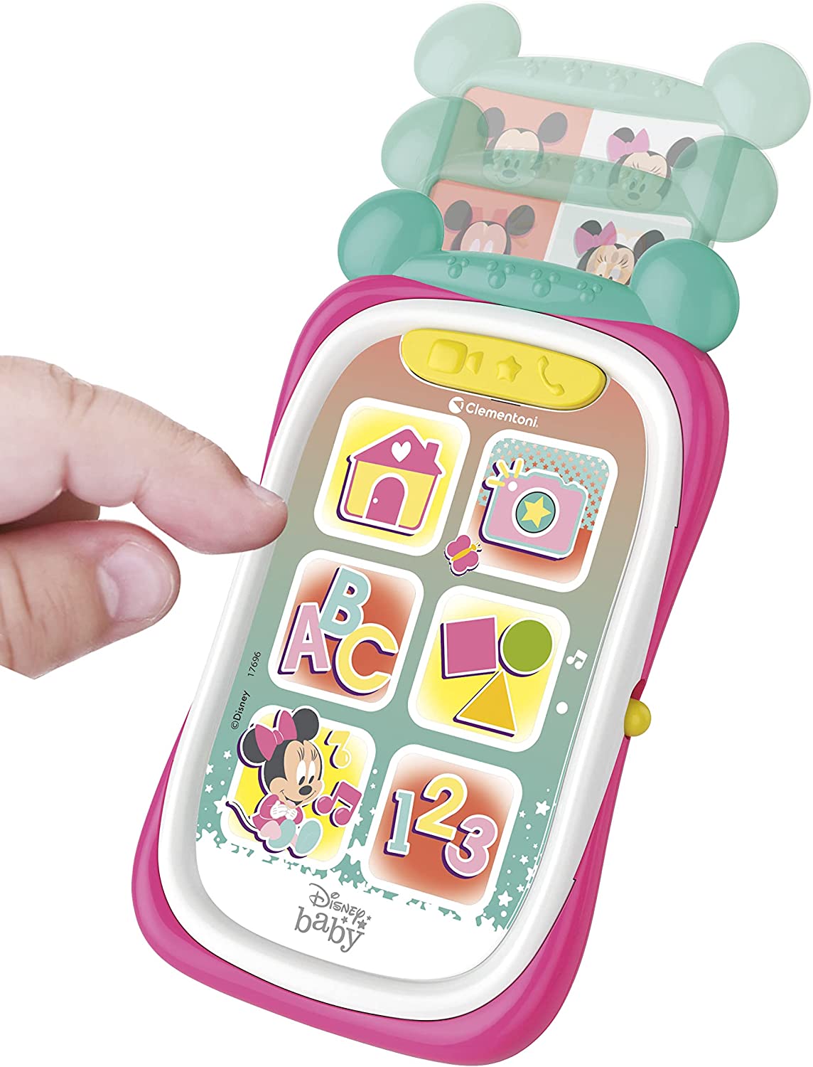 DISNEY BABY MINNIE TELEFONO GIOCATTOLO BAMBINI DA 9 MESI, PRIMO SMARTPHONE,  GIOCO ELETTRONICO EDUCATIVO