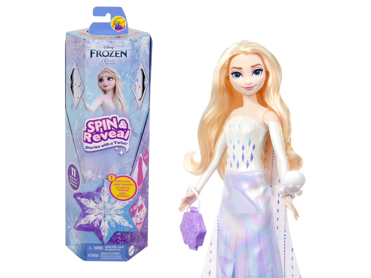 Disney Frozen 2- Bambola Elsa Spin & Reveal con Sorprese